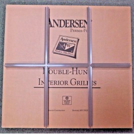 Andersen Tilt-Wash Double Hung Terratone Vinyl Window Grille TW2442