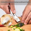 ZLMC Kitchen Scallion Cutter Shred Knife with Stainless Steel Scallion
