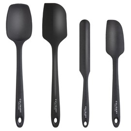 4-Piece Silicone Baking Spatula Set - Rubber Spatulas Silicone Heat Resistant, BPA-Free - Spatula Set for Nonstick Cookware - Baking Essentials