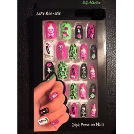 Susett Skull Store Uñas Postizas Punk Color Mix Slull
