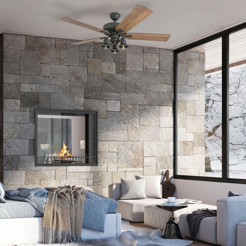 Prominence Home Ennora, 52 Inch Farmhouse LED Ceiling Fan with