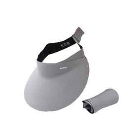 easylivegogo Women's UV Protection Hat, Sun Visor, Wide Brim, Small Face Effect, UPF+50 UV Protection, Sun Hat, Cooling Sensation, Large Size, Wide Brim Hat, Foldable, Adjustable Size, Breathable, Sun Hat, Outdoors, Tennis, Golf, Sports, Unisex, Spring, Summer (Light Gray)