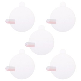 HARFINGTON 5pcs Watch Glass Screen Protectors 50mm HD High Definition Anti-Scratch Waterproof TPU Universal Round Smartwatch Screen Protective Film Protector (for Flat Screen)