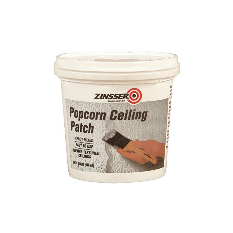 Zinsser 76084 Ready-Mixed Popcorn Ceiling Patch, Quart, White