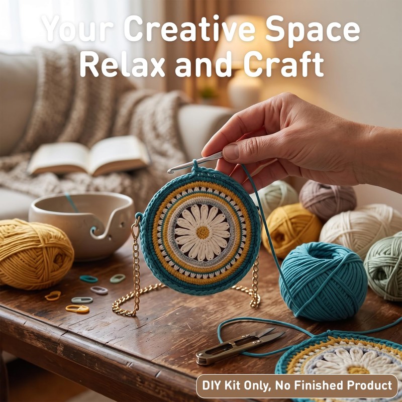 FACE N FACE DIY Crochet Daisy Clutch & Coin Purse