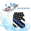 SARA NELL Men's Swim Trunks Police Support Flag Thin Blue