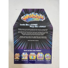 Wubble New Wubble Comet 12” Motion Activated Light Up Blue Bubble Ball Toy