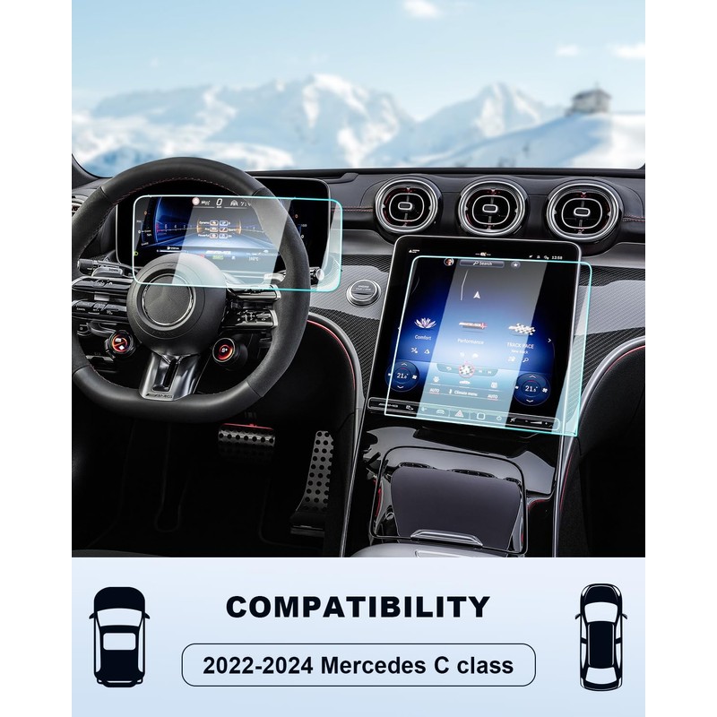 For 2025 Benz C300 Screen Protector - (2PCS) 2022-2025 GLC300