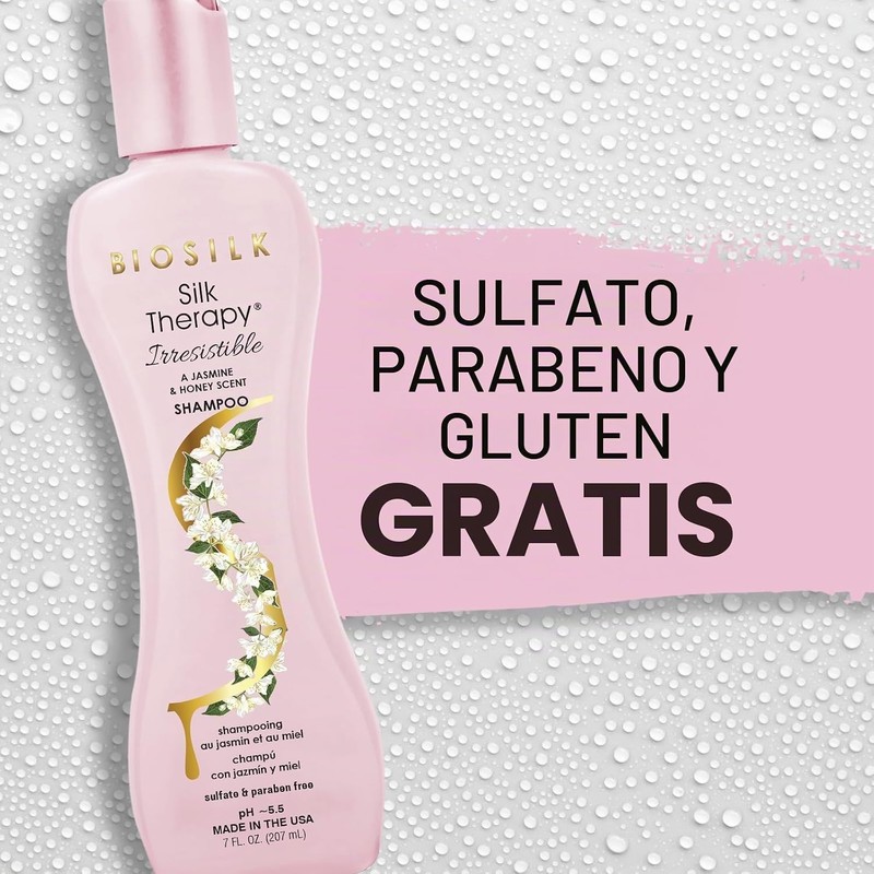 BioSilk Irresisitble Collection Silk Therapy Shampoo, Jasmine & Honey Scent,