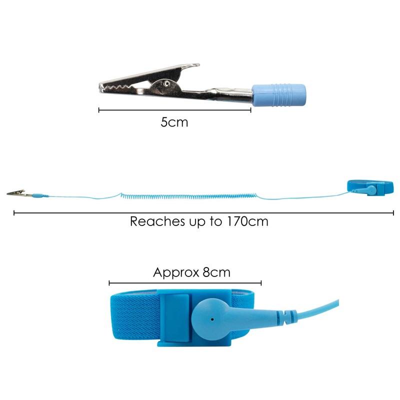 Anti Static Wristband Wrist Strap Band ESD Discharge, With Grounding