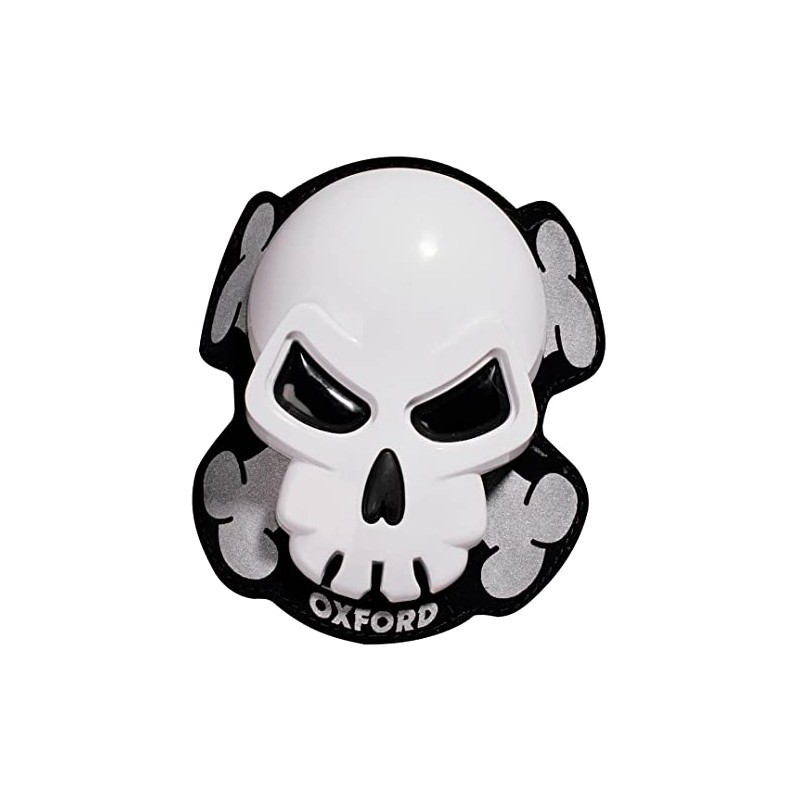 Oxford OX683 Skull Motorcycle Knee Sliders Black