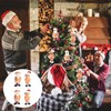 4PCS Xmas Decorations Naughty Santa Ornament Naughty Santa Tree Hanging