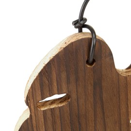 Dranvosk Staghorn Fern Mounting Kit Wooden Wall Planter Vertical Plant Holder for Platycerium, Orchids,Succulents(Leaves)