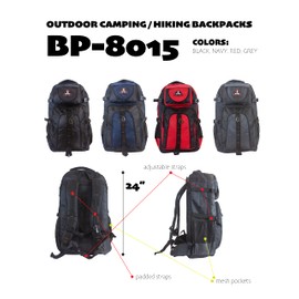 New York XPress Camping/Hiking Daypacks (Red, 24")