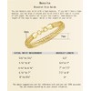 BENOITE 14K Gold Bracelets for Women Mens Foxtail Chain Design