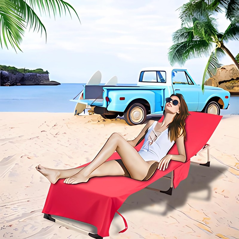 VOCOOL Lounge Chair Beach Towel Cover Microfiber Pool Lounge Chair