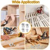 Pack of 36 Centring Tips, Wooden Dowel Centring Tips, 6/8/10/12