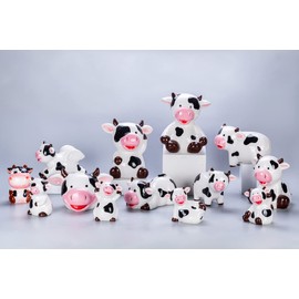123Arts Ceramic Cow Money Bank Piggy Bank Ornament Decoration