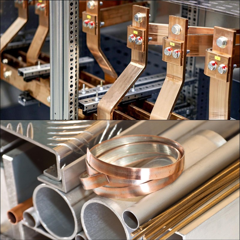 Sourcing Map 12" x 1" x 1/4" T2 Tinned Copper