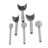 6ps Half -Round Punch Cutter, Hole Punches Belt Wallet End