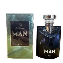 JA MAN Aqua Perfume for Men 3.38 Fl. Oz /100 Ml Eau De Toilette JA Made in France
