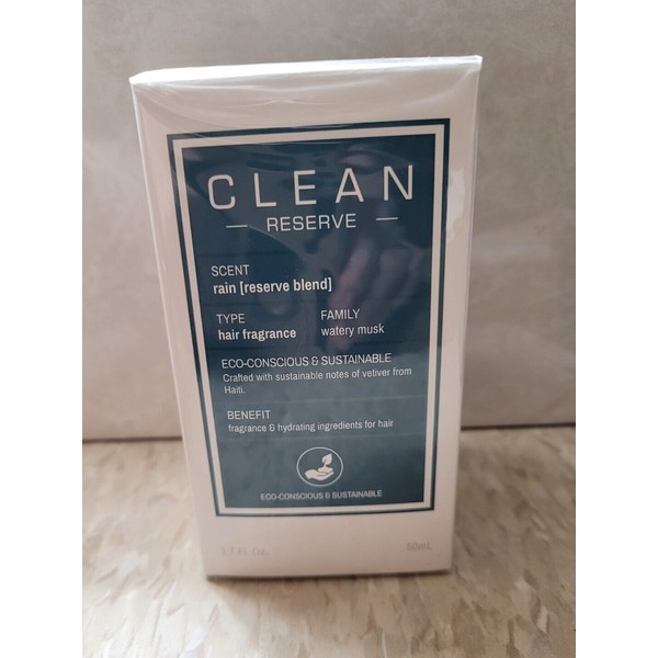 Clean Reserve Rain [Reserve Blend] Hair Fragrance 1.7oz/50ml NIB, Sealed
