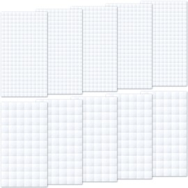 ANCIRS 10 Sheets Foam Squares, 1650pcs Double-Sided Self Adhesive Dots, Precut Squares Strips, Foam Tape Sticky Dots for DIY Arts Crafts Office Supplies, 2 Size (12mm/0.47", 6mm/0.24")