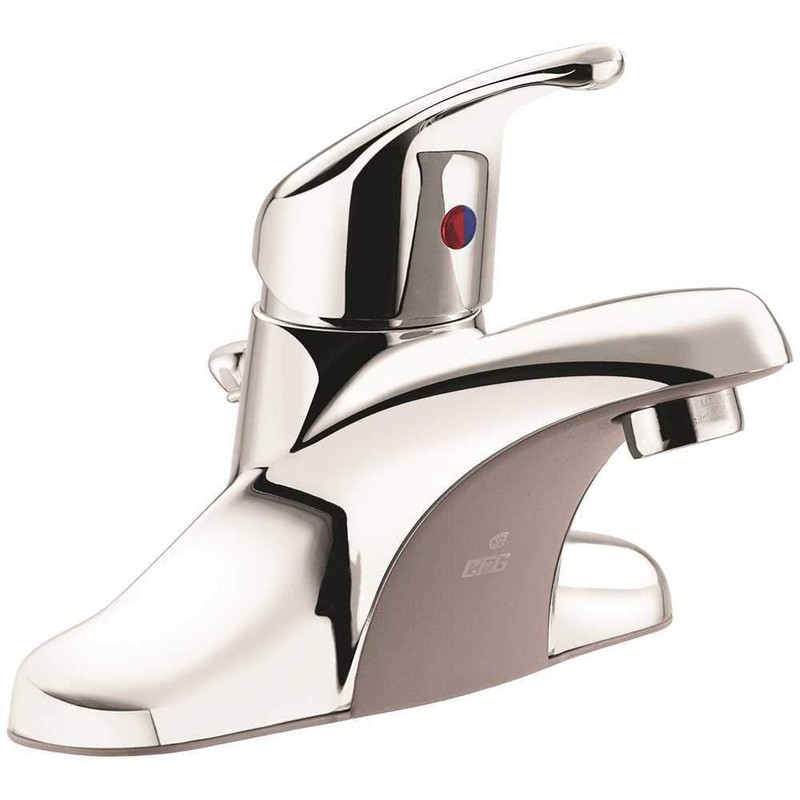 Cleveland CA40717 One Handle Lavatory Faucet, No Waste Assembly, Chrome