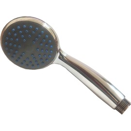 Kippen Sorrento 5209B Set Consisting of ABS Shower Head with Anti-Limescale Function, Shower Hose and Plastic Bracket for Wall Mounting