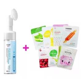 RIVERSOFY Espuma Facial  Limpieza Profunda + 2 Mascarillas Regalo