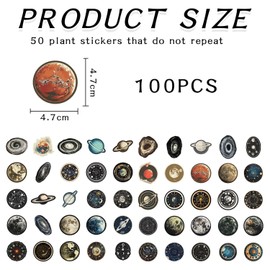 CVFRTT 100 Astronomy-Themed Stickers, Creative Stickers, Waterproof Stickers, Decorative Skateboards, Water Bottles, Notebooks, Luggage