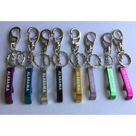 3 X ALABAMA  Key-chain + Bottle Opener/POP-TOP can/Key-ring  different color