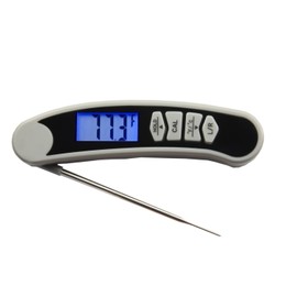 AMTAST 2 Way Instant Read Food Thermometer Digital Foldable Thermocouple Grill Thermometer with Left Handed Function for BBQ/Grill/Cooking, Quick Read