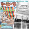 10 PCS Towel Bands for Beach Chairs, Windproof Towel Clips