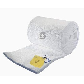 Ceramic Fiber Blanket (2600F, 8# Density) (1" x 24" x 25') Ovens, Kilns, Furnaces, Glass Work and Chimney Insulation