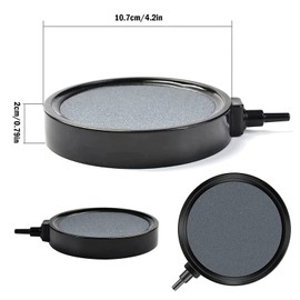 Oneroomone Large Air Stone Disc, Bubble Stone for Ponds, Aerator for Aquarium, for Ponds, Aquariums and Fish Tank