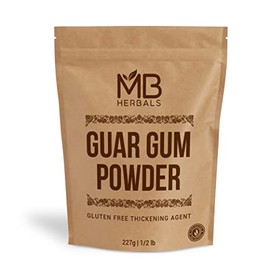 MB Herbals Guar Gum Powder 8 oz (0.5 LB / 227 Gram) | Gluten Free Thickening Agent for Soups Sauces Curries Ice-Creams