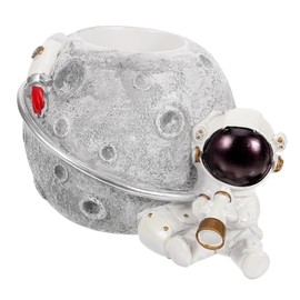 Operitacx 1pc Creative Astronaut Pen Holder Stylish Desk Organizer for Stationery Makeup and Items Unique Spaceman Design for Office and Home Decor