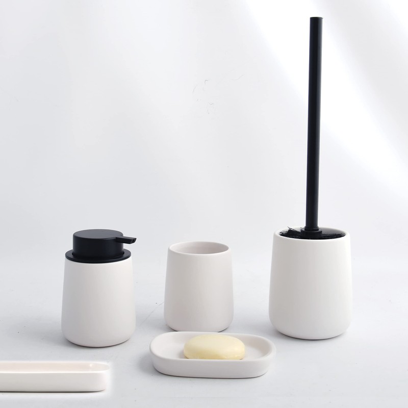MSV Maonie Ceramic Soap Dispenser Liquid Soap Dispenser 300 ml