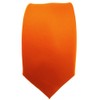 TigerTie Slim Satin Tie in Solid Colour in Various Colours