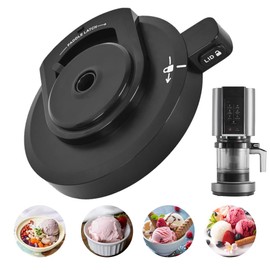 WRQIOO Outer Bowl Lid for Ninja NC301 Ice Cream Maker, Ninja Creami Accessories Lid, Reusable Ice Cream Machine Bowl Cover Compatible with Ninja NC299/NC300/NC301