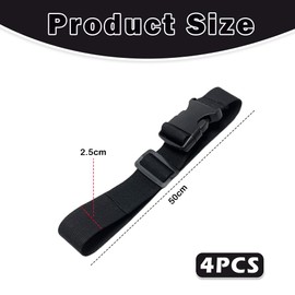 PMTFUMY 4 PCS Adjustable Backpack Chest Strap,Chest Belt for Backpack Quick Release Backpack Strap Chest Belt with Slide D-Ring Black with Buckle Chest Belt Hiking(black)