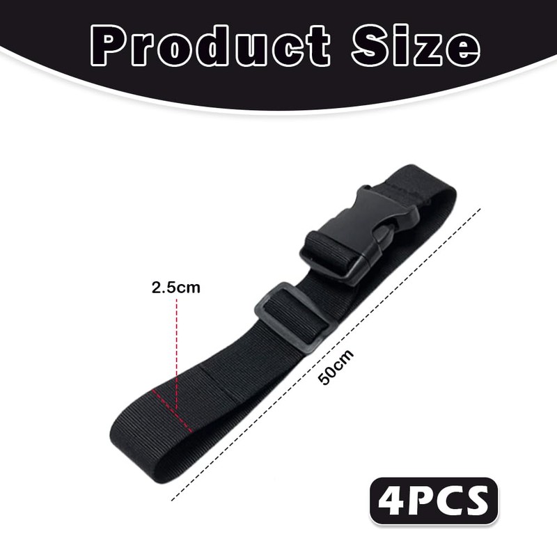 PMTFUMY 4 PCS Adjustable Backpack Chest Strap,Chest Belt for Backpack