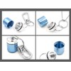 XP Design Portable Wide Mouth Pill Case Necklace Pendant Keychain