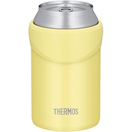 Thermos JDU-350 Y Insulated Can Holder for 11.8 fl oz (350 ml) Cans, 2-Way Type, Yellow