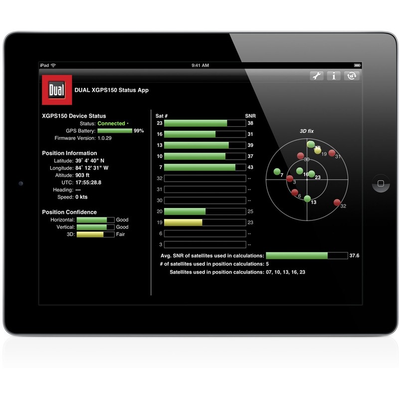 Dual Electronics XGPS150A Multipurpose Portable Universal Bluetooth GPS Receiver |