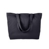 BAGedge Cotton Twill Horizontal Shopper OS BLACK