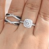 Newshe Jewellery Black Wedding Rings for Women AAAAA Cz Bridal