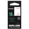 Genuine Casio Nameland Label Writer Tape 18mm XR-18WER with Red