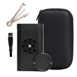 Portable Grinder with Large Capacity Storage Container for Kitchen, Black